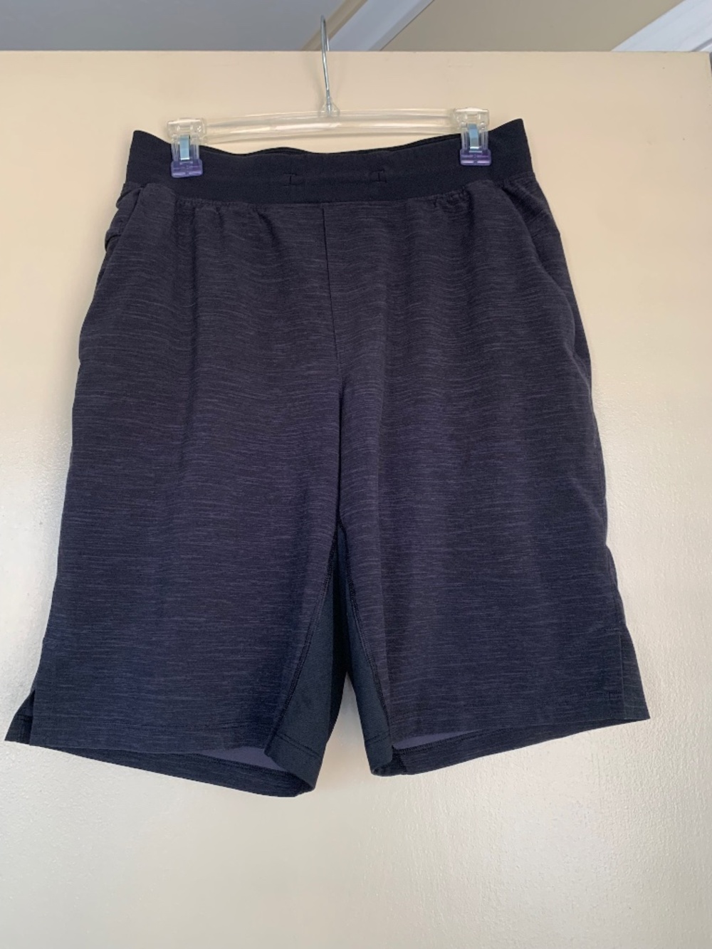 Lululemon Charcy Black T.H.E. Shorts Sporty Athletic Linerless Sz.M